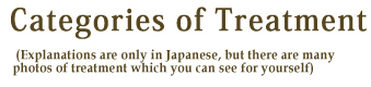Cotegories of treatment